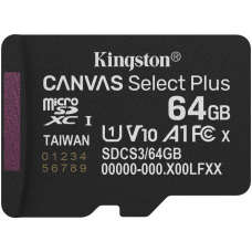 Карта пам`яті MicroSDXC 64GB UHS-I Class 10 Kingston Canvas Select Plus R100MB/s (SDCS3/64GBSP)