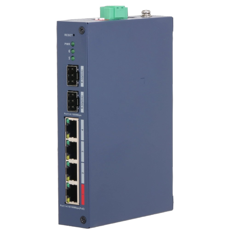 Комутатор Dahua DH-CHS4206-4ET-90 PoE