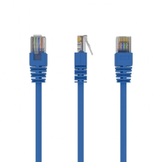 Патч-корд UTP Cablexpert (PP12-3M/B) cat.5Е, литий, 50u штекер із засувкою, 3м, синій