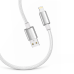 Кабель ColorWay USB - Lightning (M/M), zinc alloy braided, 3А, 2 м, White (CW-CBUL099-WT)
