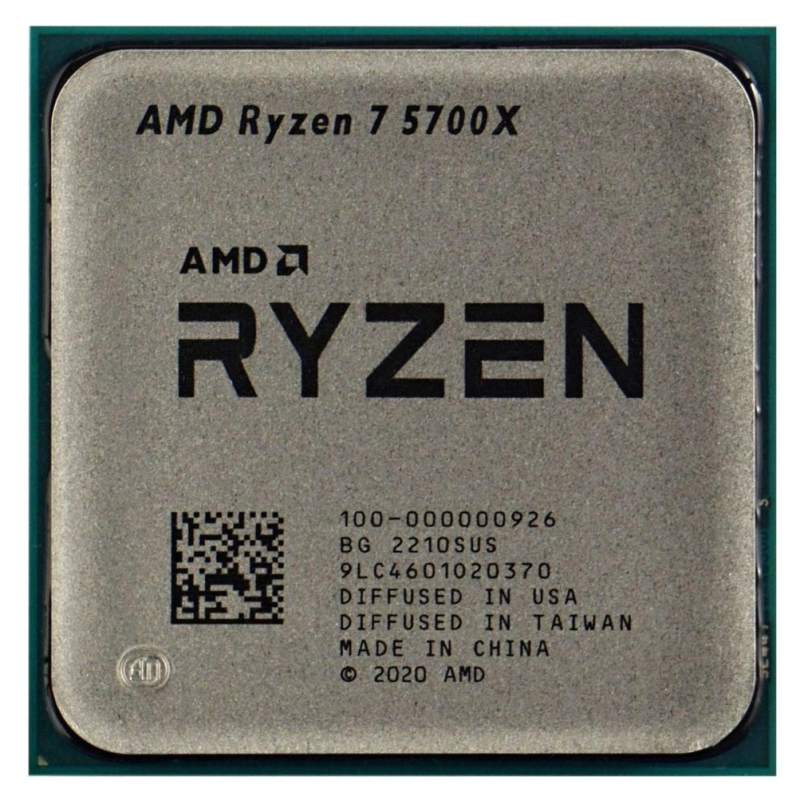 Процесор AMD Ryzen 7 5700X (3.4GHz 32MB 65W AM4) Tray (100-000000926)