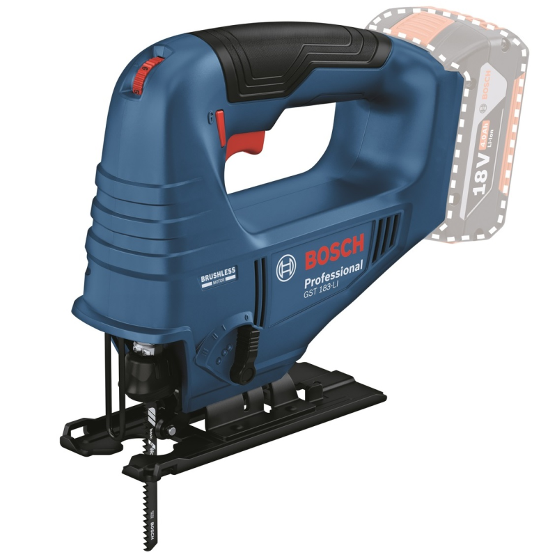 Лобзик Bosch Professional GST 183-LI 18В (0.601.5B7.020) без АКБ та ЗП