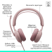 Гарнітура Logitech Zone Wired 2 USB Rose (981-001620)
