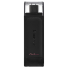 Флеш-накопичувач USB3.2 64GB Type-C Kingston DataTraveler 70 Black (DT70/64GB)