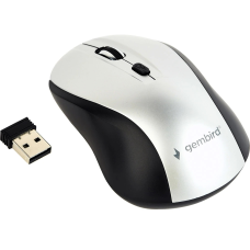 Миша бездротова Gembird MUSW-4B-02-BS Black/Silver