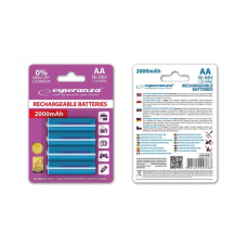 Акумулятор Esperanza Ni-MH AA/HR06 2000 mAh BL 4шт Blue