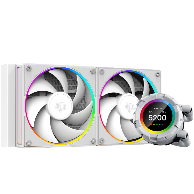 Система водяного охолодження ID-Cooling Space LCD SL240 White