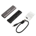 Зовнішня кишеня Maxxter M.2 NVMe PCIe, USB 3.1 Type-C Gen2, Metal, Black (EHDE-2280S-02)