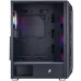 Корпус 1stPlayer X6-BK-4F1 Black без БЖ