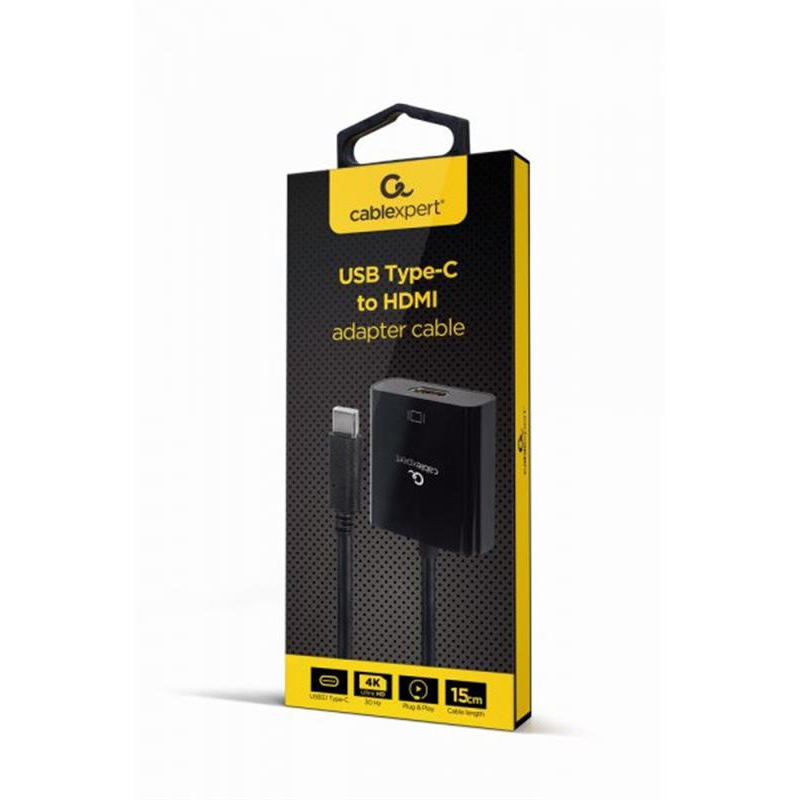 Адаптер Cablexpert USB Type-C - HDMI (M/F) Black (A-CM-HDMIF-03)