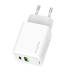 Мережевий зарядний пристрій ColorWay GaN Mini 45W PD Port PPS USB (Type-C PD + USB QC4.0) White (CW-CHS060PD-WT)