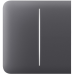 Кнопка для двоклавішного вимикача Ajax SideButton (2-gang) graphite
