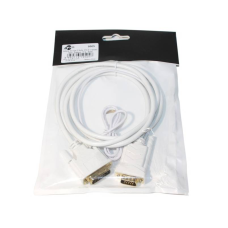 Кабель Atcom (9505) DVI-D - VGA, 1.8м, білий