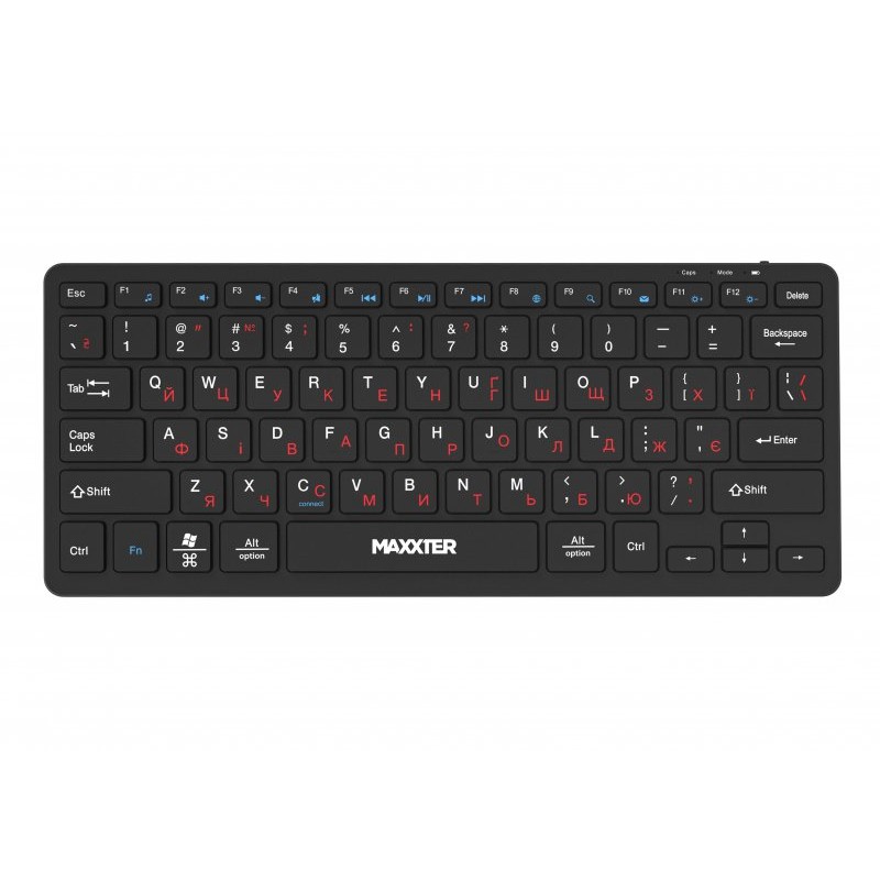 Клавiатура бездротова Maxxter KBW-C01B-UA Black