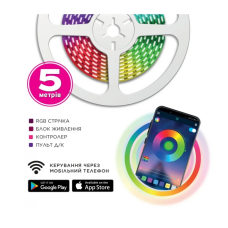 Світлодіодна стрічка ELM 5050 30LED IP20 RGB (19-0015)