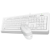 Комплект (клавіатура, миша) A4Tech F1010 White