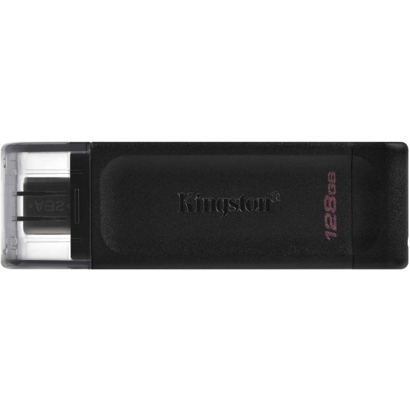 Флеш-накопичувач USB3.2 128GB Type-C Kingston DataTraveler 70 Black (DT70/128GB)