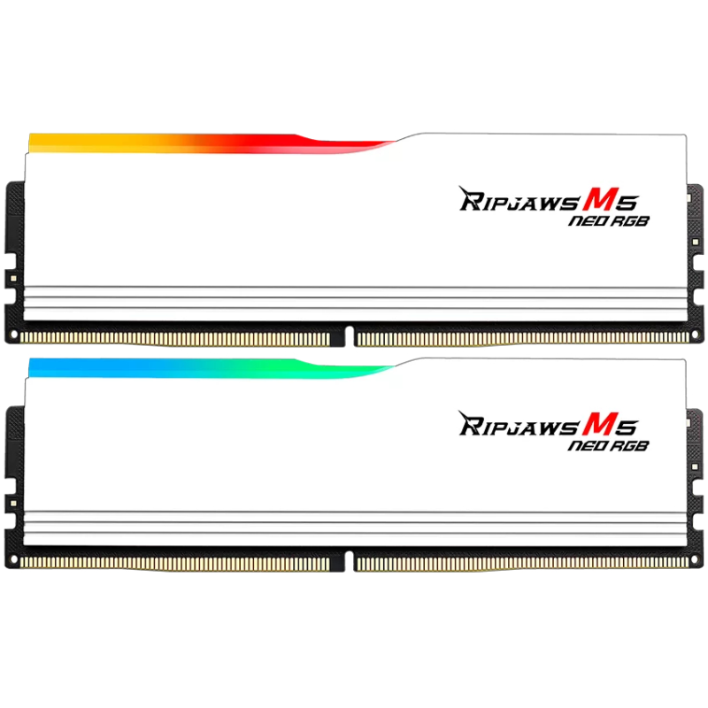 Модуль пам`ятi DDR5 2x32GB/6000 G.Skill Ripjaws M5 Neo RGB White (F5-6000J3636F32GX2-RM5NRW)