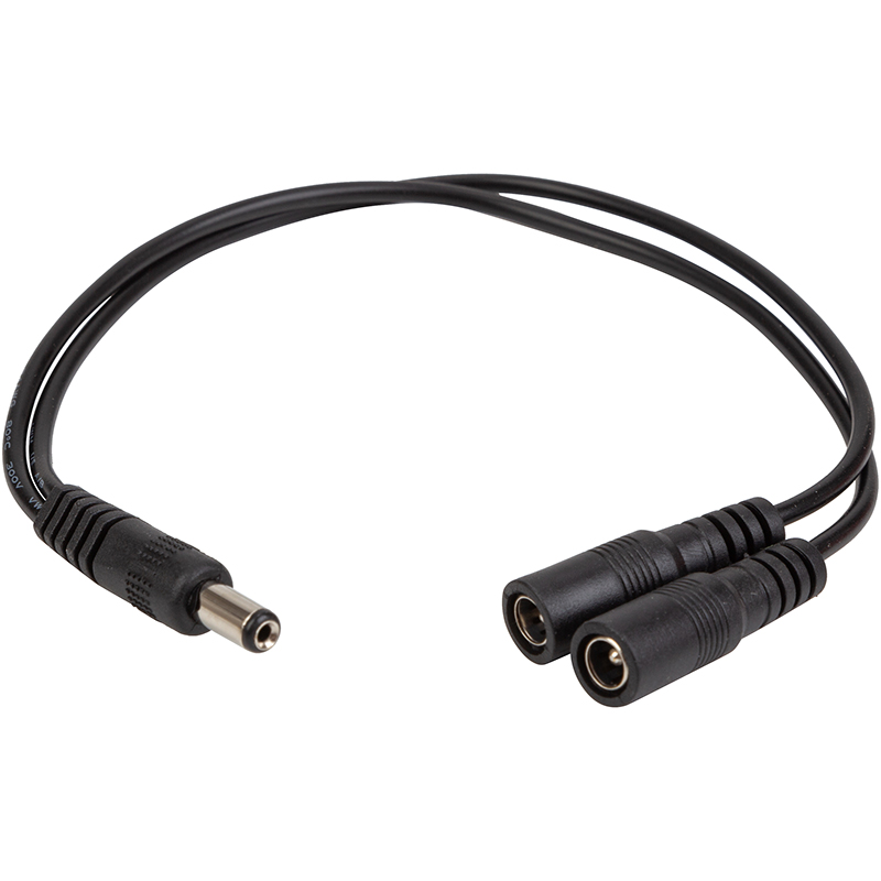 Адаптер PowerPlant DC - 2xDC (M/M), 5.5x2.1мм, Black (CA914890)