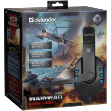 Гарнiтура Defender Warhead G-160 Black/Blue (64118)