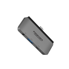 USB-хаб Promate PadHub-Pro USB Type-C 4-в-1 Grey