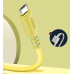 Кабель ColorWay USB - micro USB (M/M), soft silicone, 2.4 А, 1 м, Yellow (CW-CBUM043-Y)