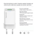 Мережевий зарядний пристрій ColorWay GaN Mini 20W PD Port PPS USB (Type-C PD + USB QC4.0) White (CW-CHS062PDC-WT) + кабель Type-C