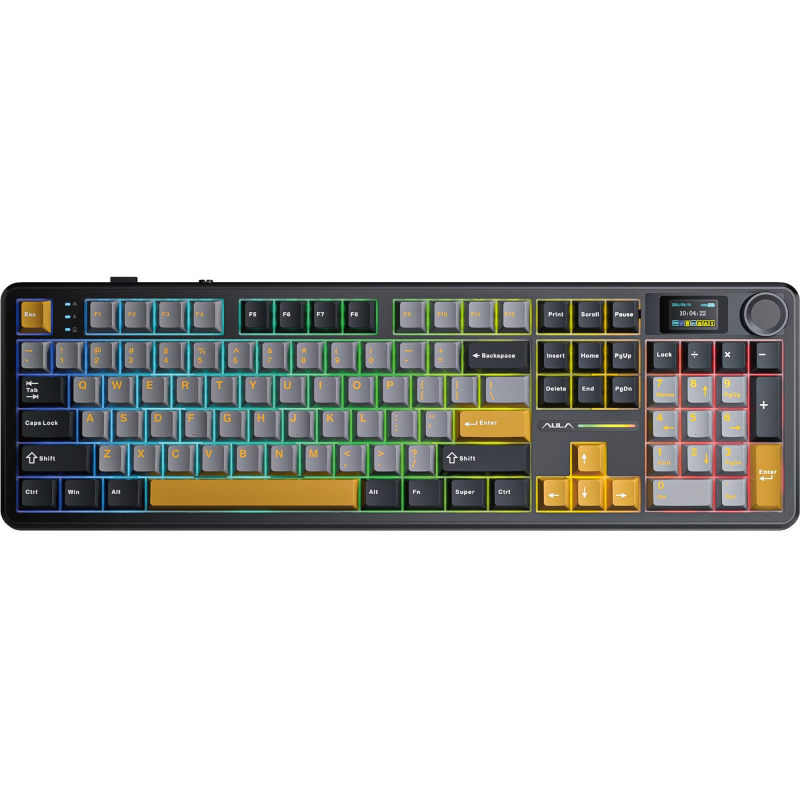 Клавіатура бездротова Aula F108 Pro Black (6978080501295)