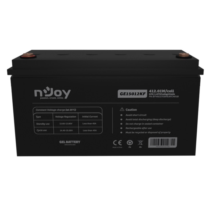 Акумуляторна батарея Njoy GE15012KF 12V 150AH (BTVGCLTODHLKFCN01B) GEL