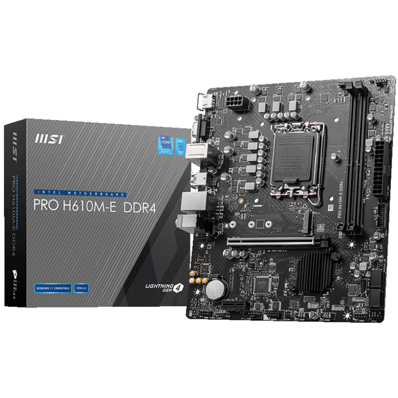 Материнська плата MSI Pro H610M-E DDR4 Socket 1700