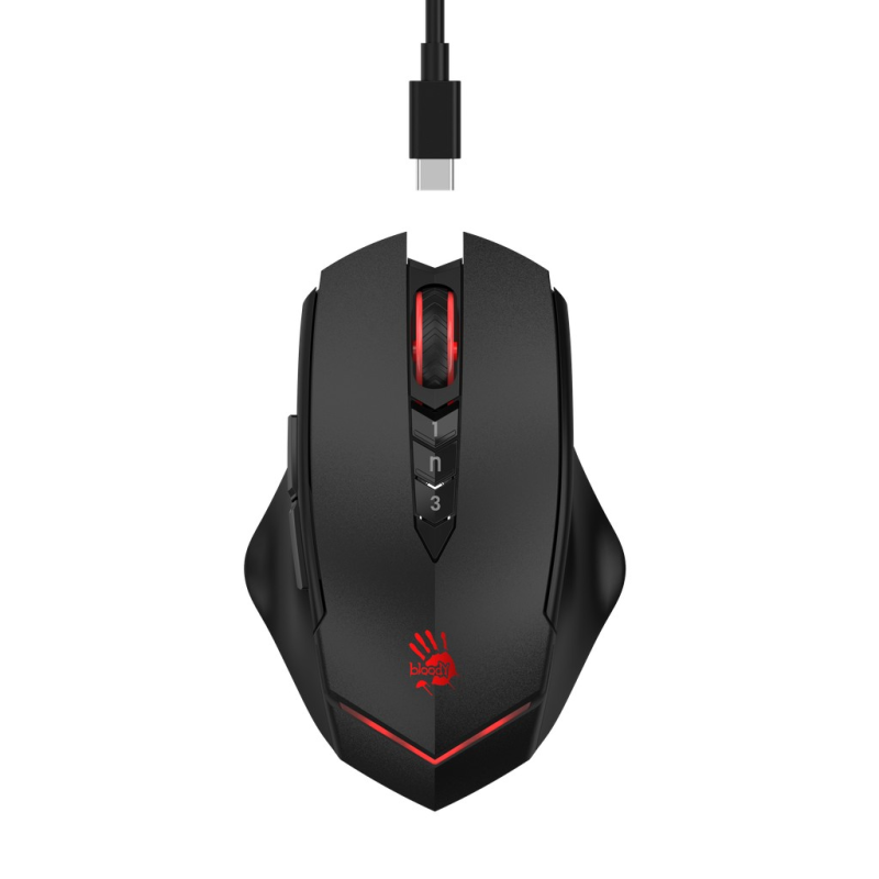 Миша бездротова Bloody R80 Plus Black
