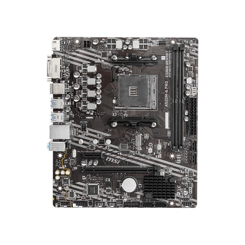 Материнcька плата MSI A520M-A PRO sAM4 A520 2xDDR4 M.2 HDMI DVI mATX