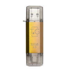 Флеш-накопичувач USB 3.0 32GB Type-C T&G 009 Star Series Gold (TG009TC-32GGD3)
