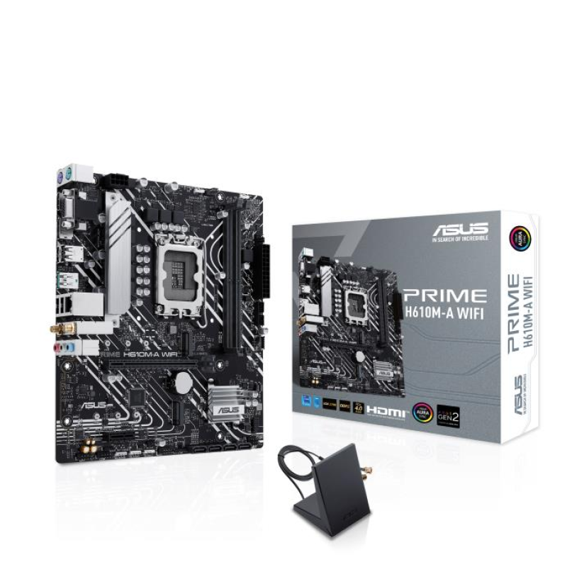 Материнcька плата ASUS PRIME H610M-A WIFI s1700 H610 2xDDR5 M.2 HDMI D-Sub DP Wi-Fi BT mATX