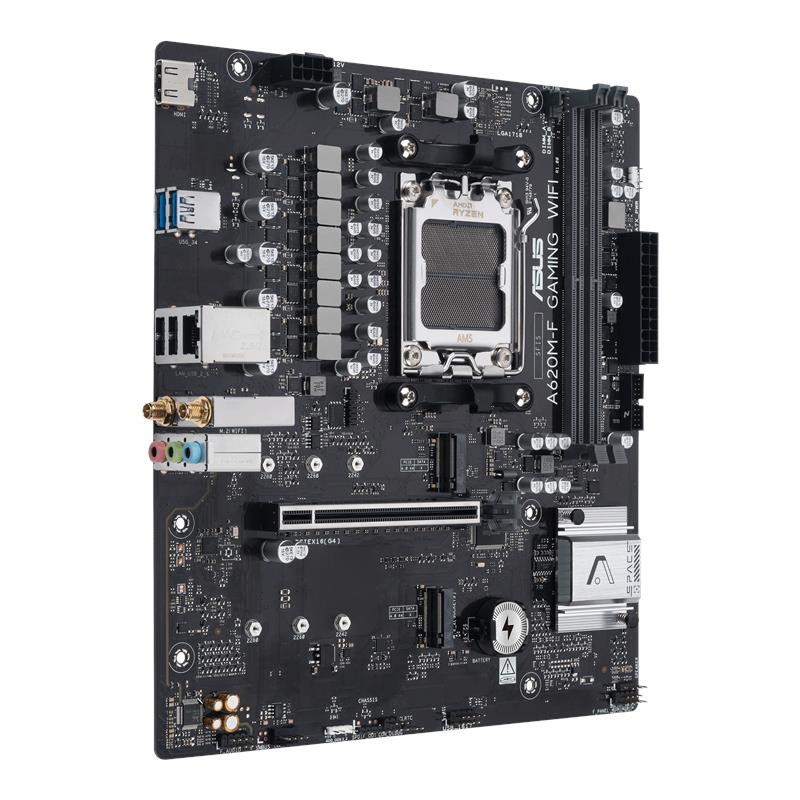 Материнcька плата ASUS A620M-F GAMING WIFI sAM5 A620 2xDDR5 HDMI Wi-Fi BT mATX