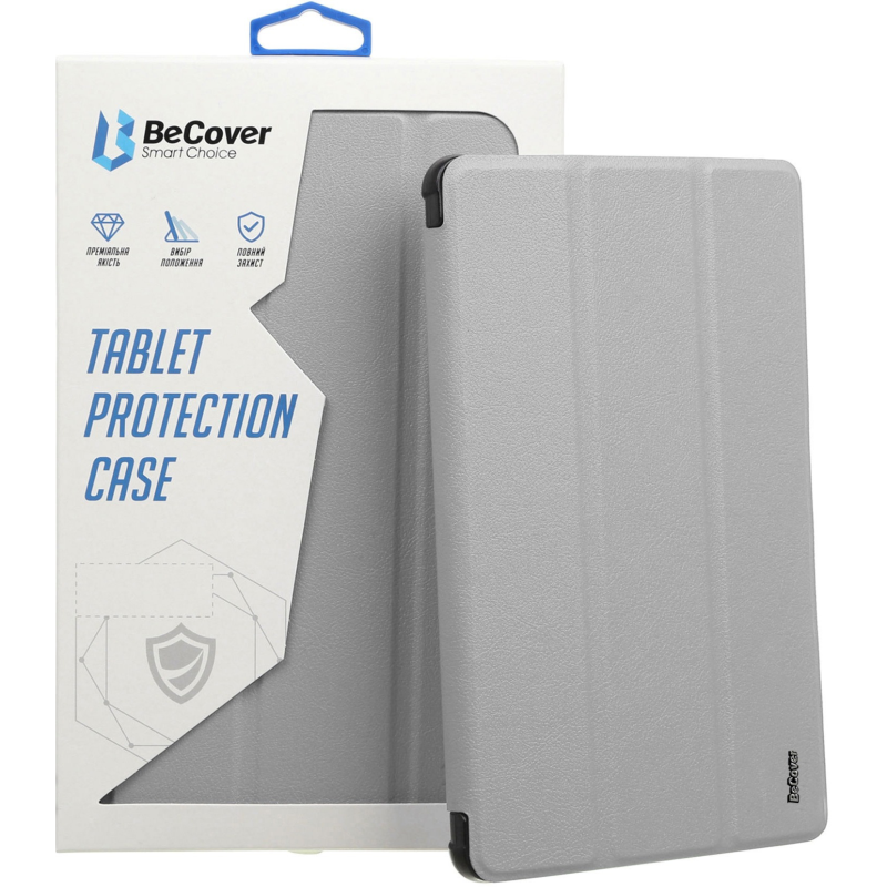 Чохол-книжка BeCover Soft Edge TPU для Xiaomi Redmi Pad SE 8.7 Gray (712568)