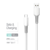 Кабель ColorWay USB - USB Type-C (M/M), liquid silicone, 3А, 1 м, White (CW-CBUC093-WT)