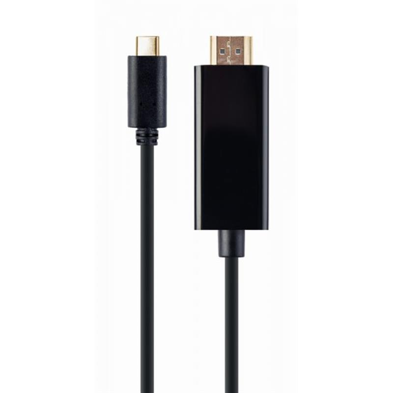 Кабель Cablexpert USB Type-C - HDMI (M/M), 2 м, чорний (A-CM-HDMIM-01) 