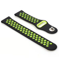 Ремінець BeCover Nike Style для Xiaomi Amazfit Bip/Bip Lite/Bip S Lite/GTR 42mm/GTS/TicWatch S2/TicWatch E Black-Yellow (705706)