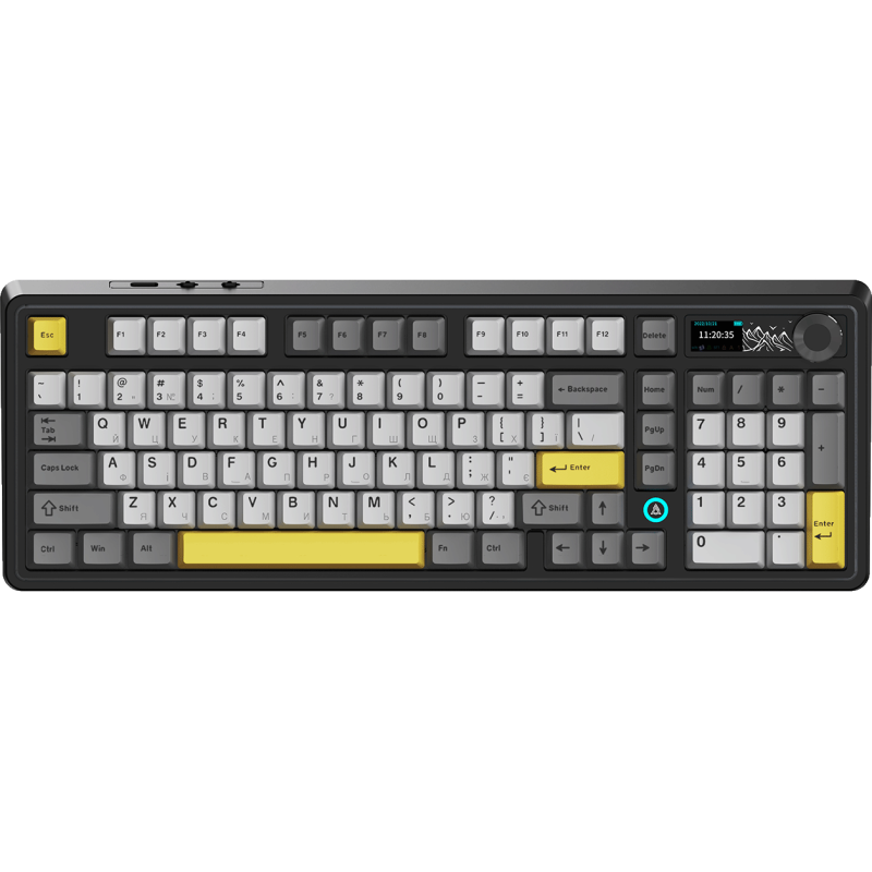 Клавіатура бездротова Ajazz AK980 Clear Sky Switch Black (AK980-CS-BGY)