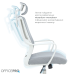 Крісло офісне OfficePro Harmony OC310-W-LG-LG White/Light Gray