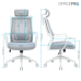 Крісло офісне OfficePro Harmony OC310-W-LG-LG White/Light Gray