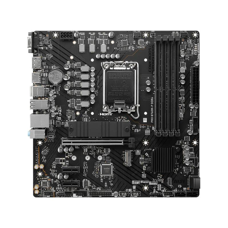 Материнcька плата MSI PRO B760M-P DDR4 s1700 B760 4xDDR4 M.2 HDMI DP D-Sub mATX