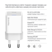 Мережевий зарядний пристрій ColorWay GaN Mini 25W PD Port PPS USB-C White (CW-CHS052PDC-WT) + кабель USB Type-C