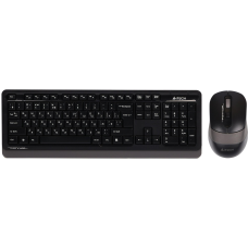 Комплект (клавіатура, миша) бездротовий A4Tech FG1010S Black/Grey