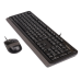 Комплект (клавіатура, миша) A4Tech F1010 Black/Grey