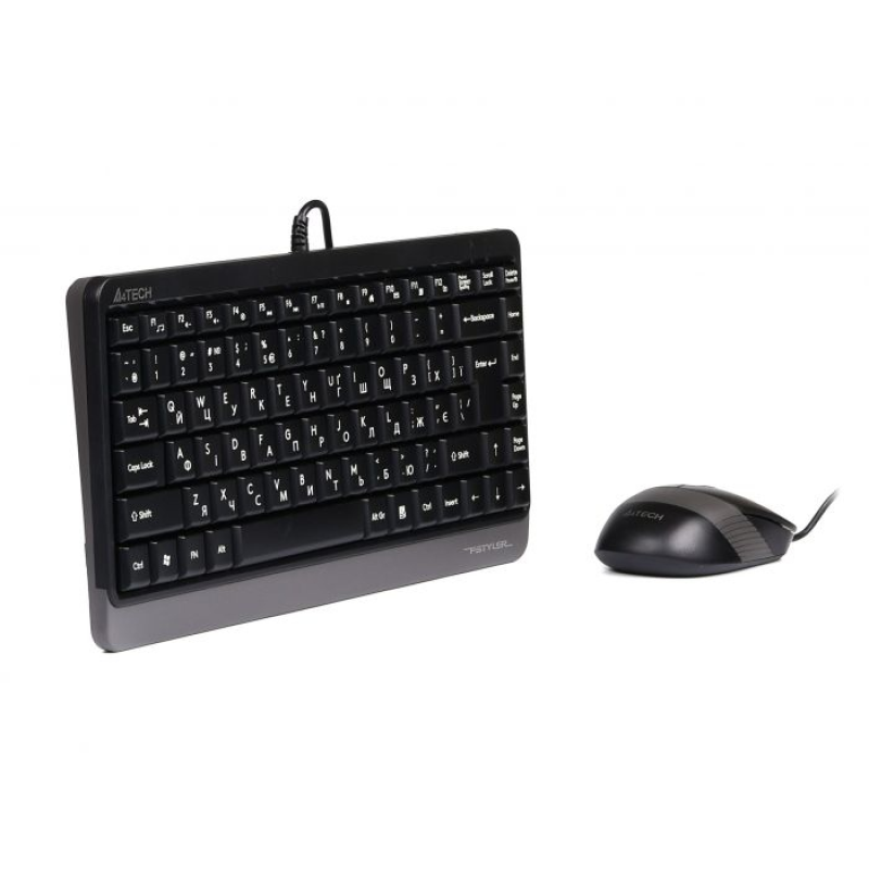 Комплект (клавіатура, миша) A4Tech Fstyler F1110 Grey USB