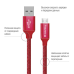 Кабель  ColorWay USB - micro USB (M/M), 2.4 А, 2 м, Red (CW-CBUM009-RD)