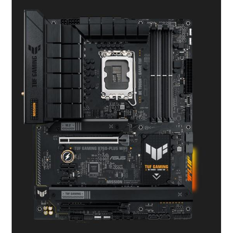 Материнcька плата ASUS TUF GAMING B760-PLUS WIFI s1700 B760 4xDDR5 M.2 HDMI DP Wi-Fi BT ATX