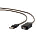 Кабель Cablexpert USB - USB V 2.0 (M/F), активний подовжувач, 10 м, чорний (UAE-01-10M) 